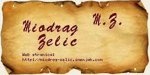 Miodrag Zelić vizit kartica